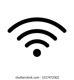 Wifi Icon Black. Wi Fi vector icon.