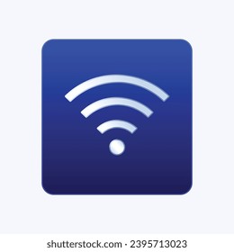 wifi icon with blue background