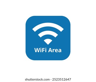 ícone Wi-Fi cor azul. ícone isolado do sinal de wi-fi gratuito. ícone da rede wi-fi. sinal de sinal e símbolo. Símbolo público de área wifi. Ícone de Wi-Fi sem fio símbolo plano de elemento de sinal de internet