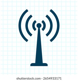 Botão do ícone Wi-Fi no plano de fundo. Ilustração do vetor Wi-Fi.