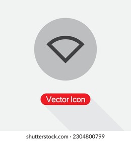 Icono Wi-Fi en la ilustración de vector circular Eps10