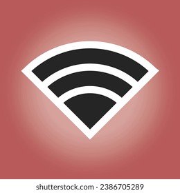 WIFI Icon With Colorful Gradient Background EPS