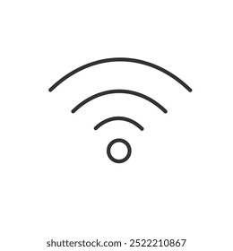 Vector de señal de conexión de ícono Wifi.