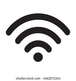Wifi icon design. Wifi icon, basic shape vector.  Vector illustration.
