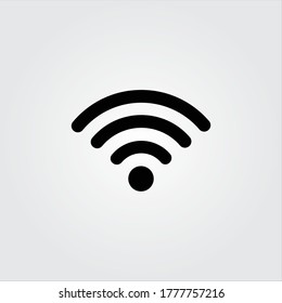 Estilo de diseño de iconos wifi para sitio web y aplicación móvil
