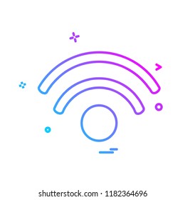 Wifi icon design vector