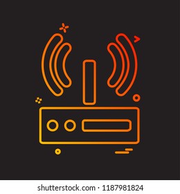 Wifi icon design vector