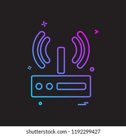 Wifi icon design vector