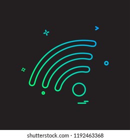 Wifi icon design vector
