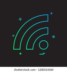 Wifi icon design vector