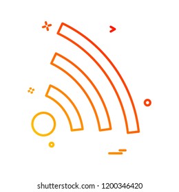 Wifi icon design vector