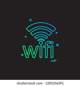 Wifi icon design vector