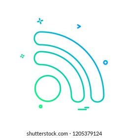 Wifi icon design vector