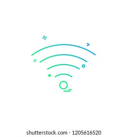Wifi icon design vector