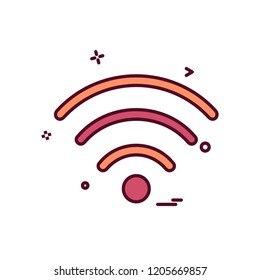 Wifi icon design vector