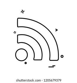 Wifi icon design vector