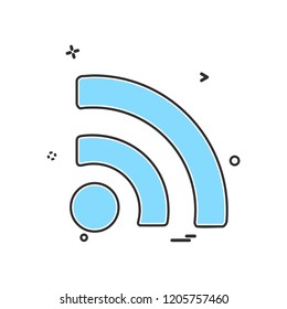 Wifi icon design vector