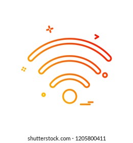 Wifi icon design vector
