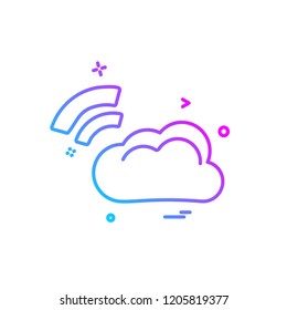 Wifi icon design vector