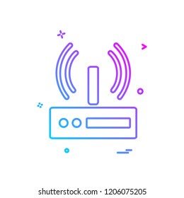 Wifi icon design vector