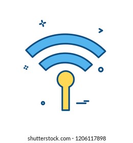 Wifi icon design vector