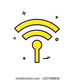 Wifi icon design vector