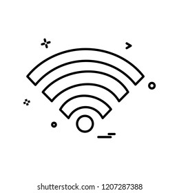 Wifi icon design vector