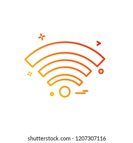 Wifi icon design vector