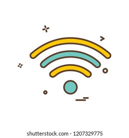 Wifi icon design vector