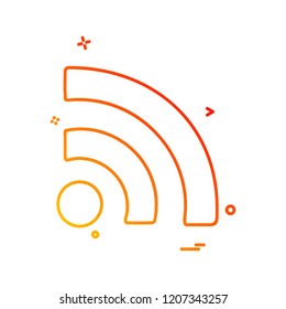 Wifi icon design vector