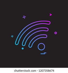 Wifi icon design vector