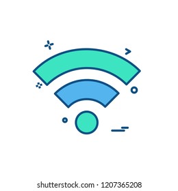 Wifi icon design vector