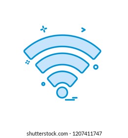 Wifi icon design vector