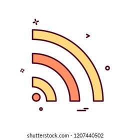 Wifi icon design vector