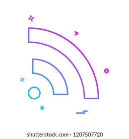Wifi icon design vector