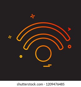 Wifi icon design vector