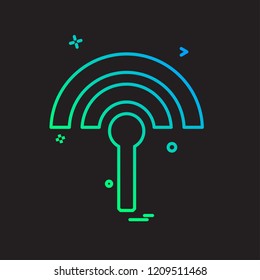 Wifi icon design vector