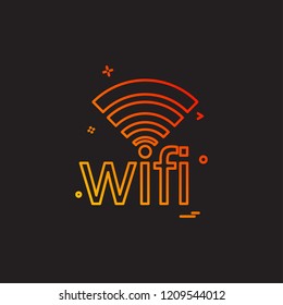 Wifi icon design vector