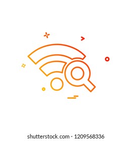 Wifi icon design vector