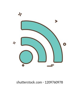 Wifi icon design vector