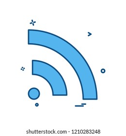 Wifi icon design vector
