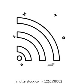 Wifi icon design vector