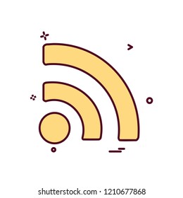 Wifi icon design vector