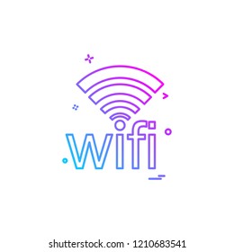 Wifi icon design vector
