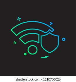 Wifi icon design vector