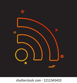 Wifi icon design vector