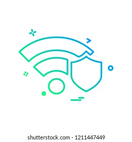 Wifi icon design vector