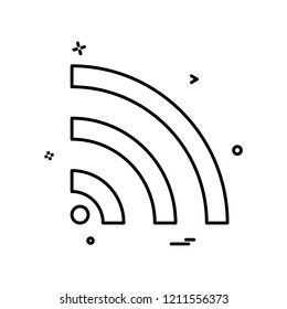 Wifi icon design vector