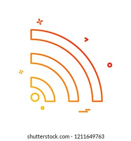 Wifi icon design vector