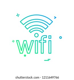 Wifi icon design vector